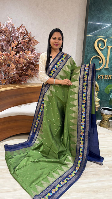 Fancy silk Tanjore print