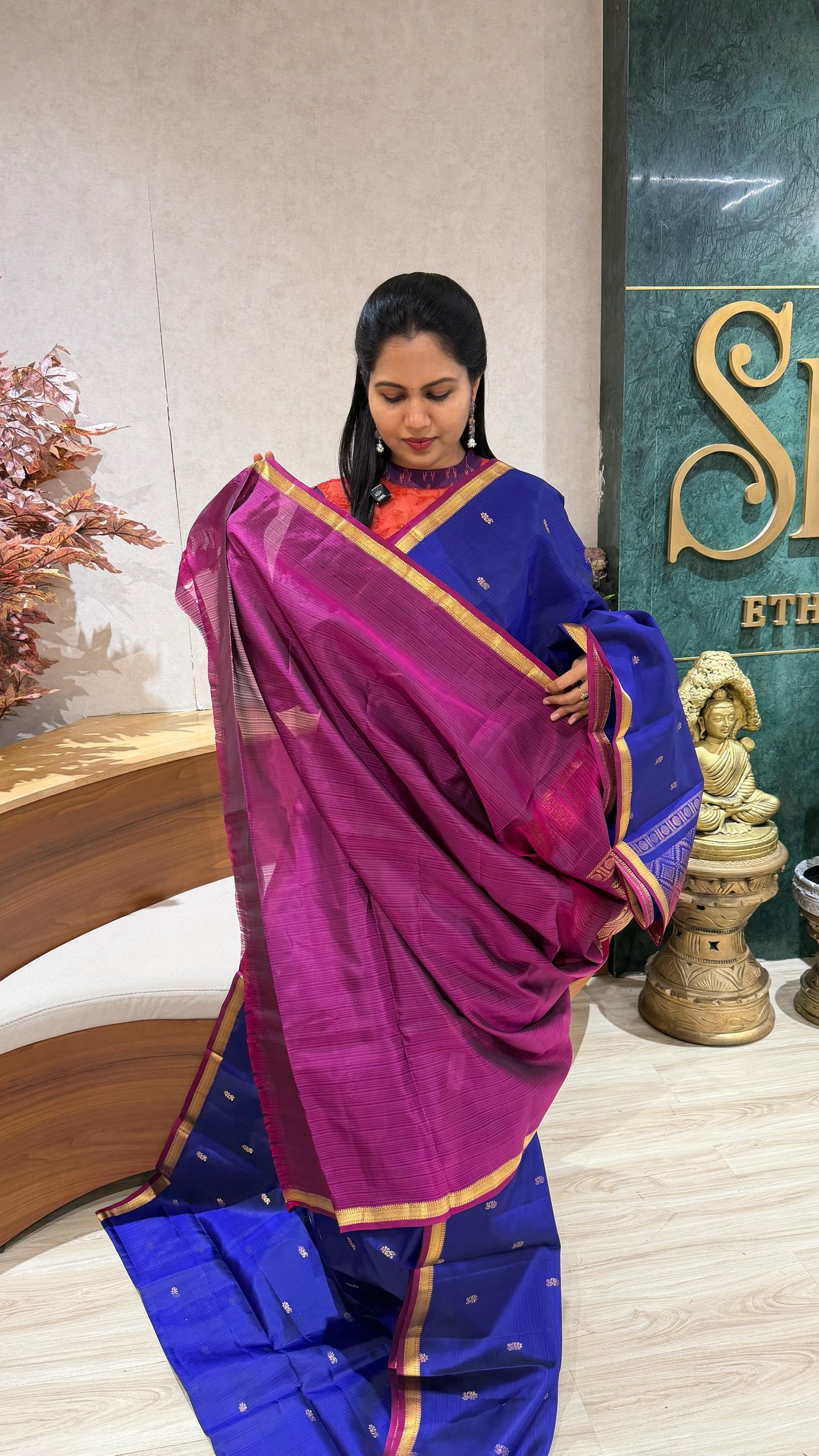 Small border kanchi pattu
