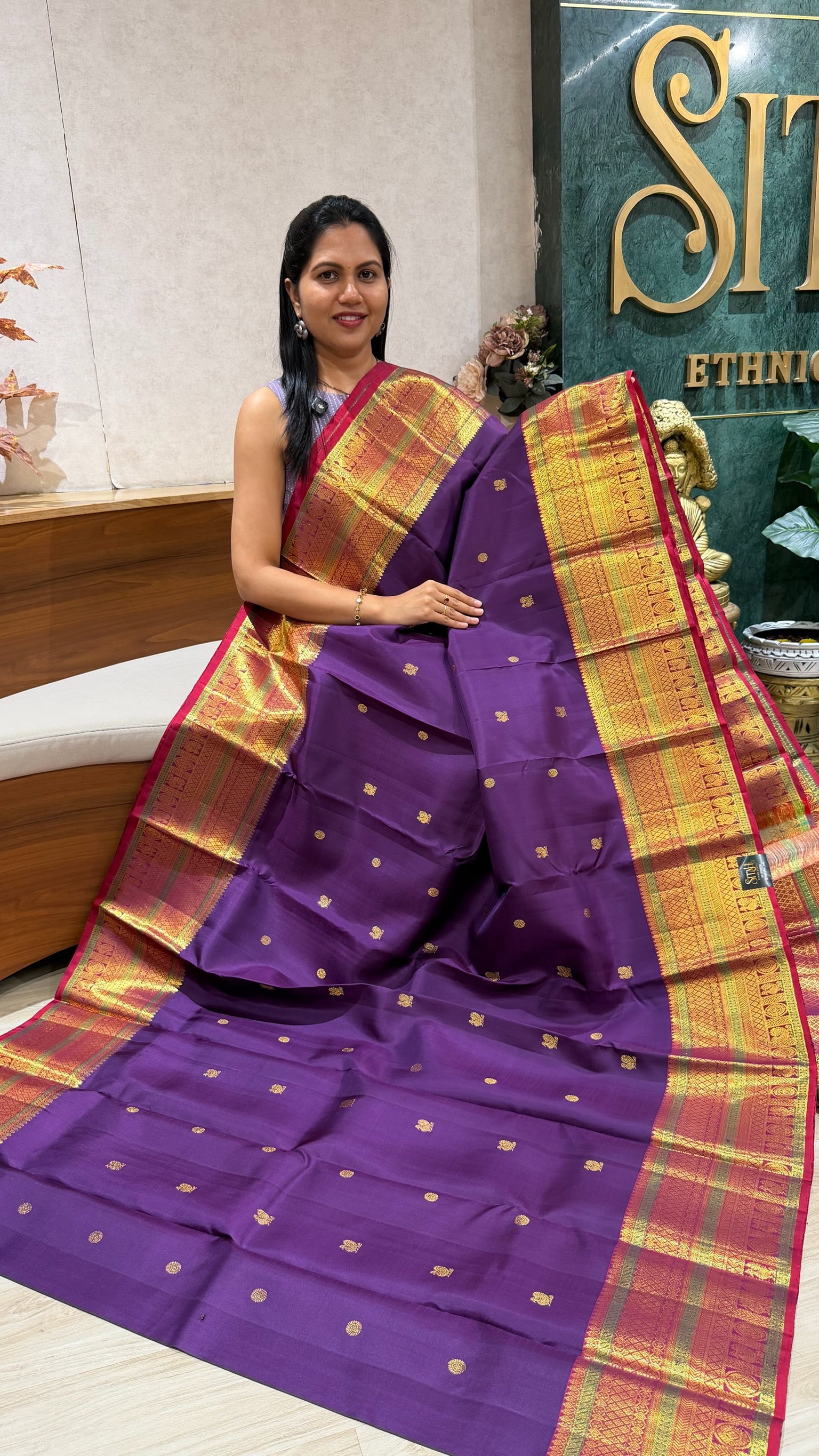 Handloom vintage Kanchi pattu