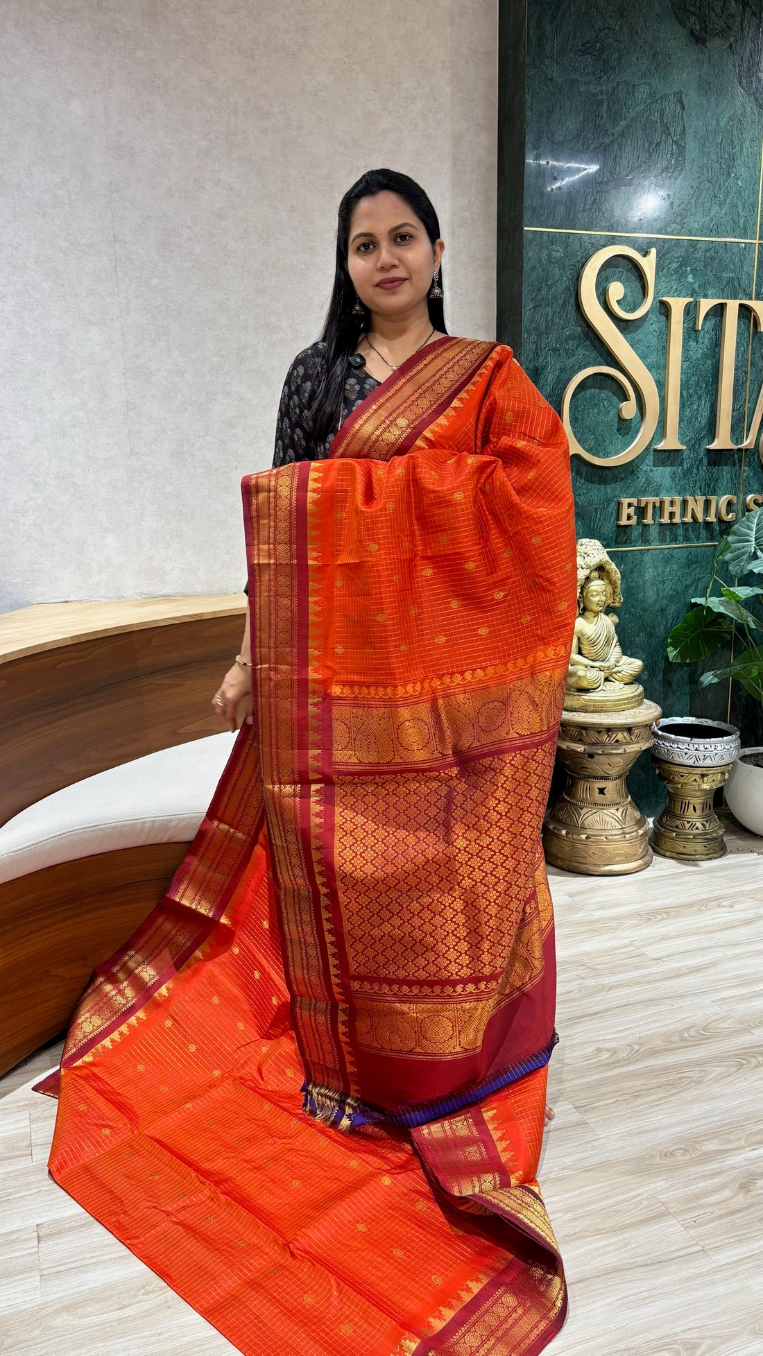 Handloom gadwal pattu