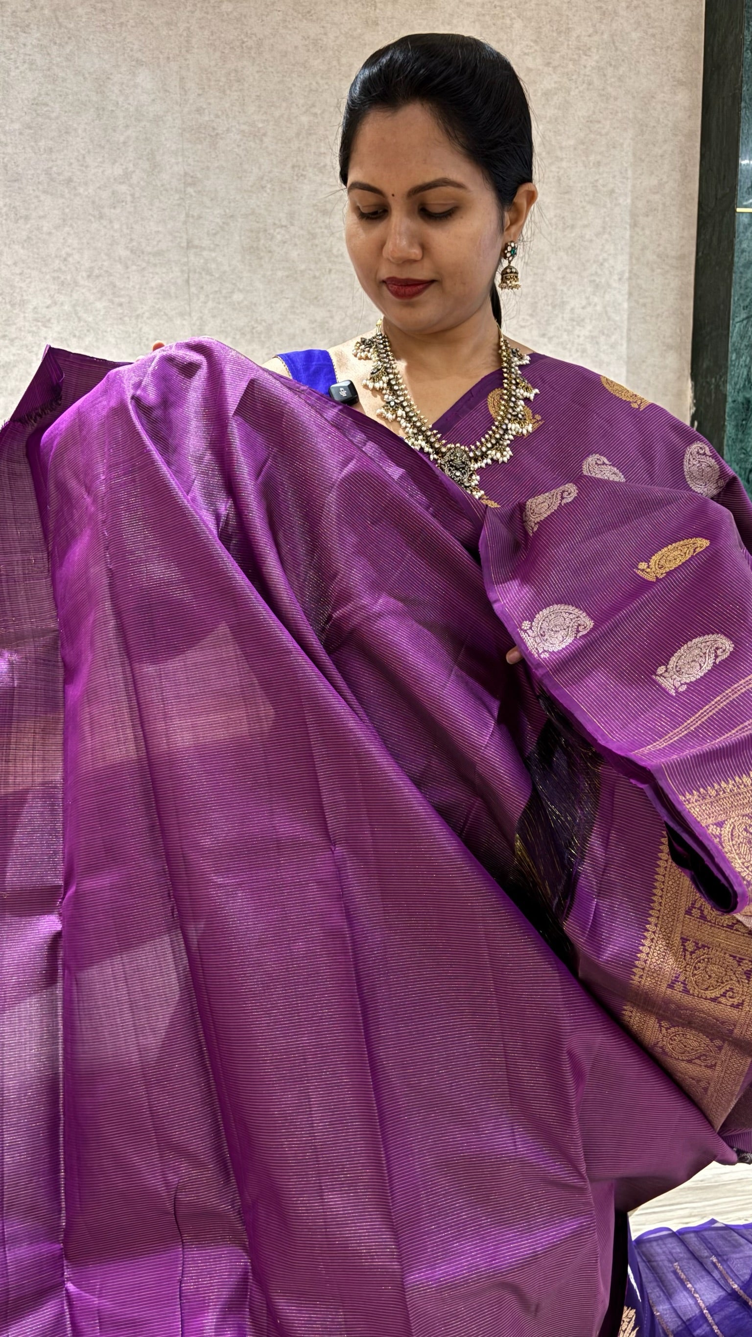 Handloom Kanchi pattu borderless