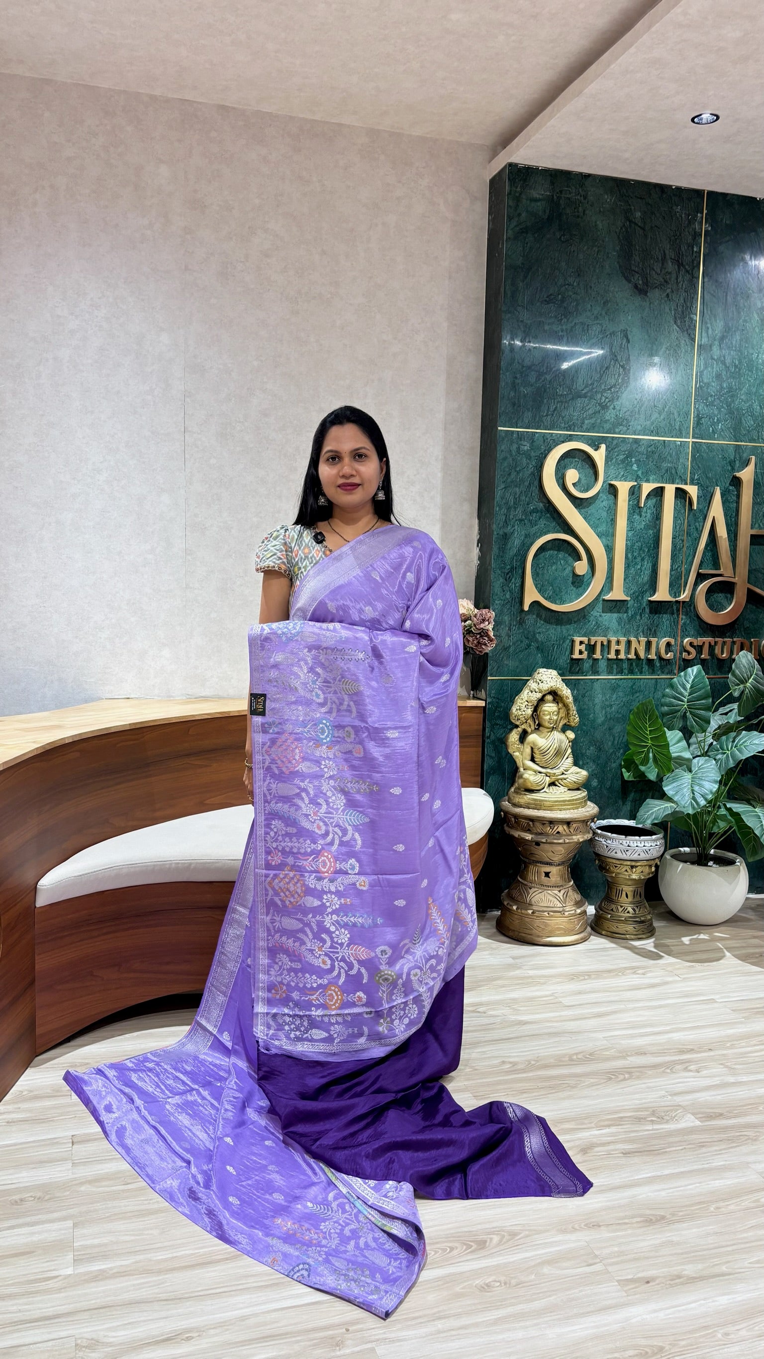 Matka silk light lavender