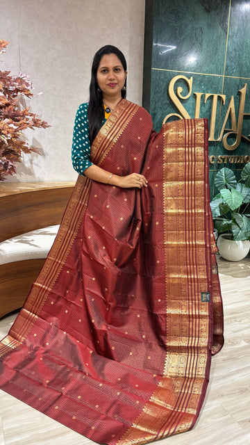 Vintage handloom Kanchi pattu