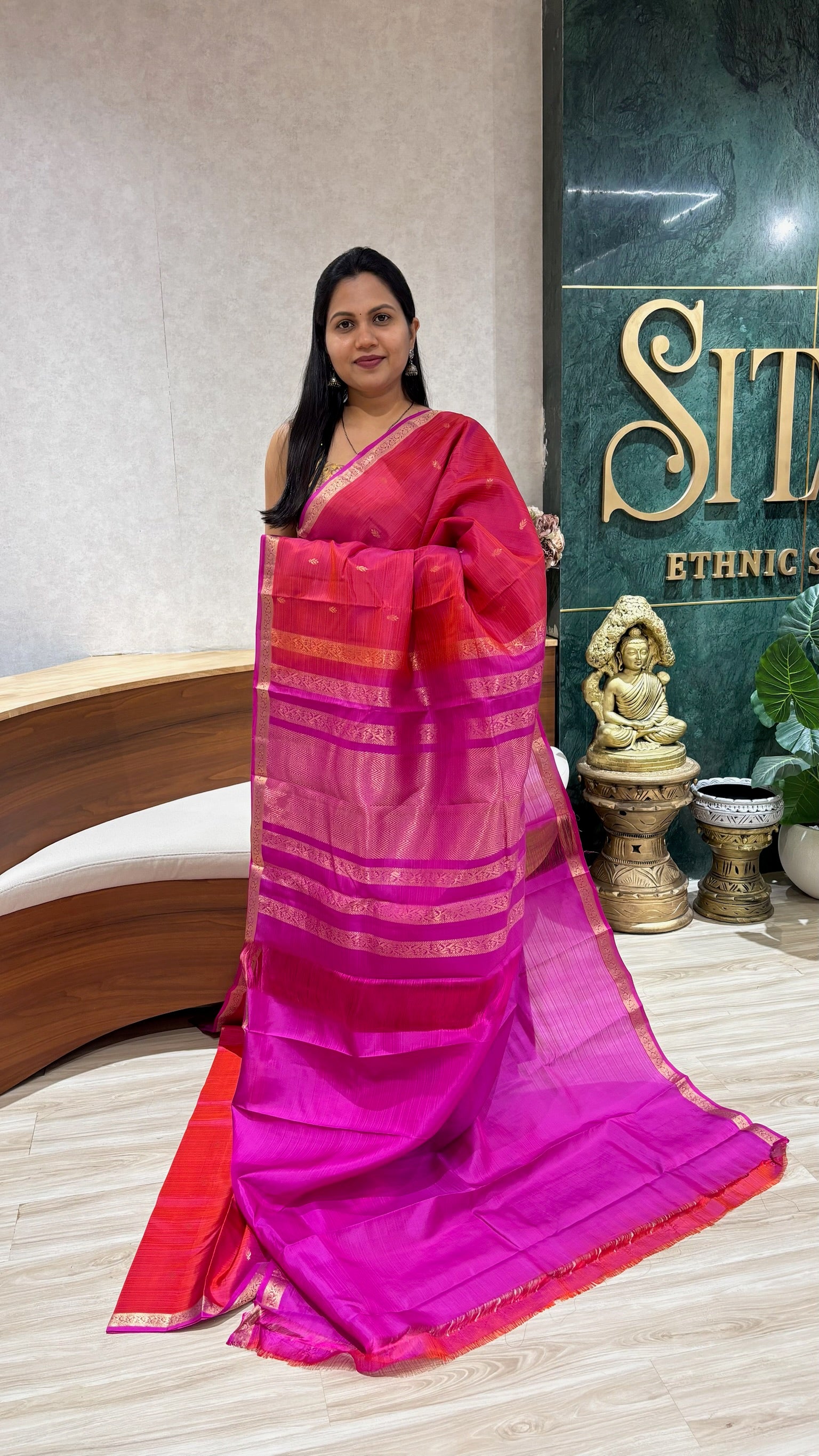 Small border kanchi pattu