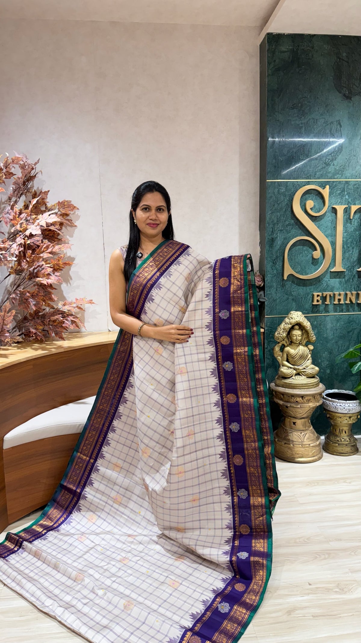 Handloom gadwal pattu