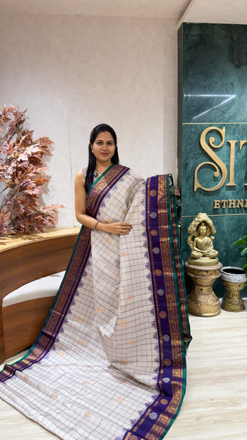 Handloom gadwal pattu