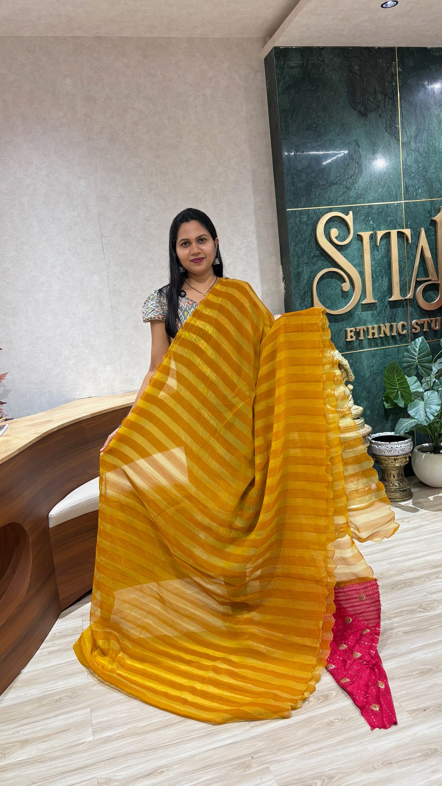 Fancy chiffon yellow