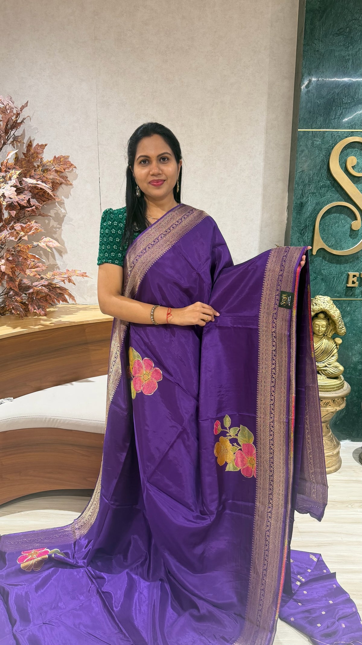 Crepe saree