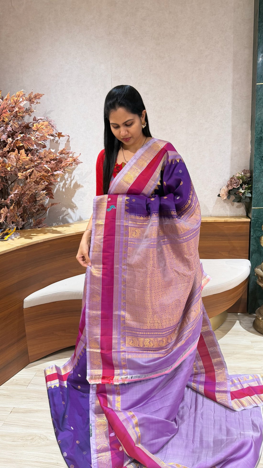 Handloom gadwal pattu