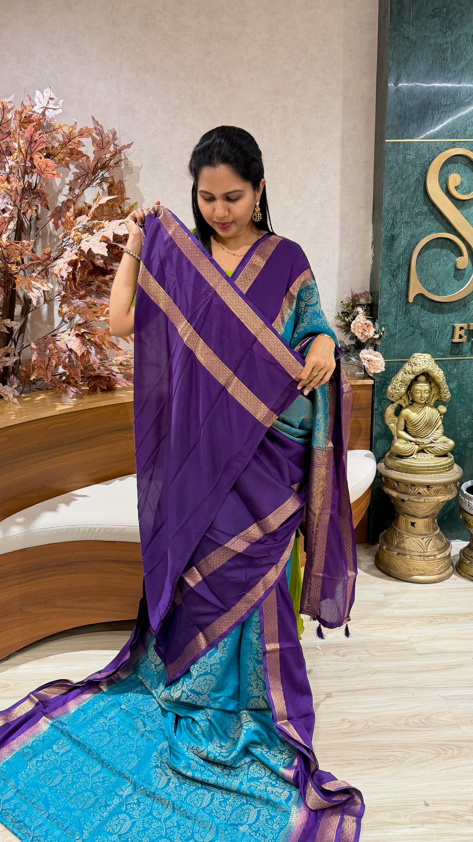 Brocade Mysore silk-sale