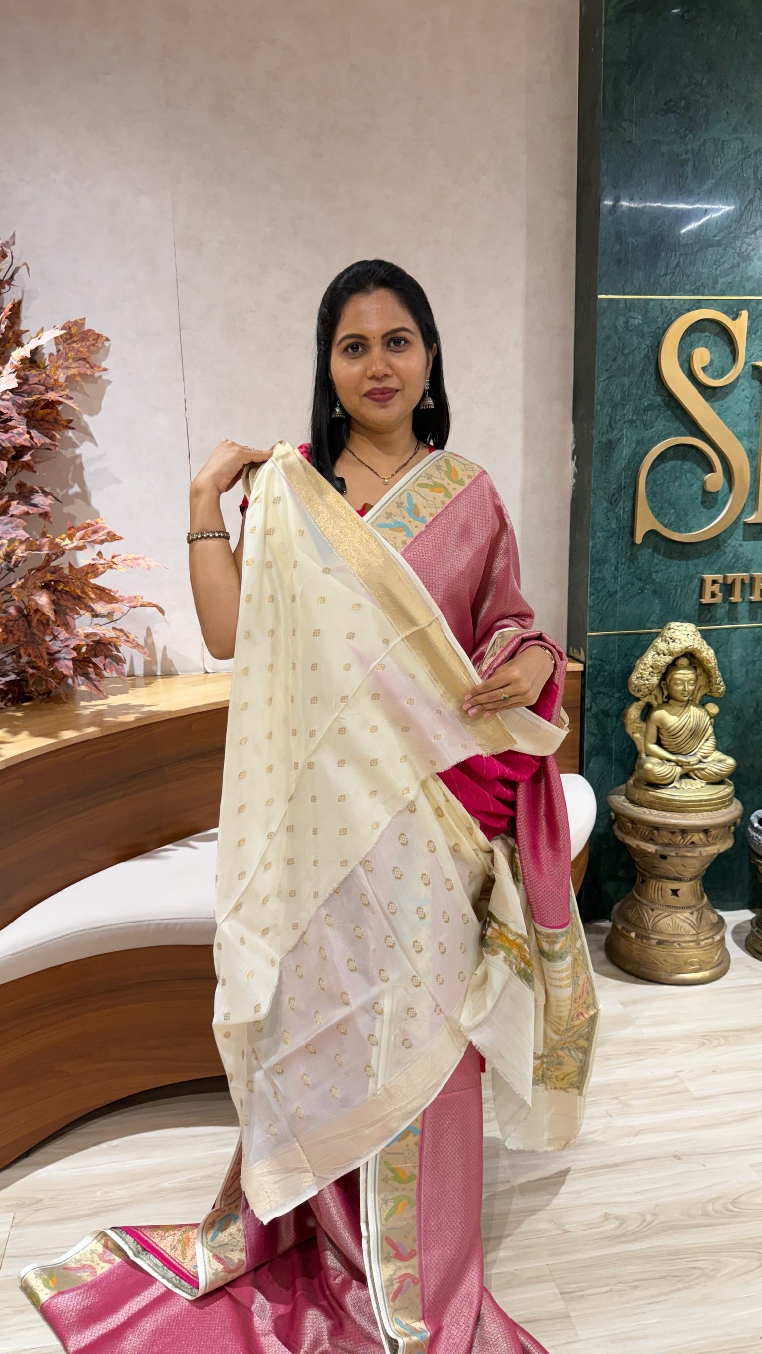 Banaras tissue georgette