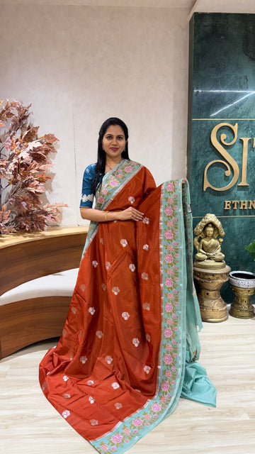 Mango silk embroidery