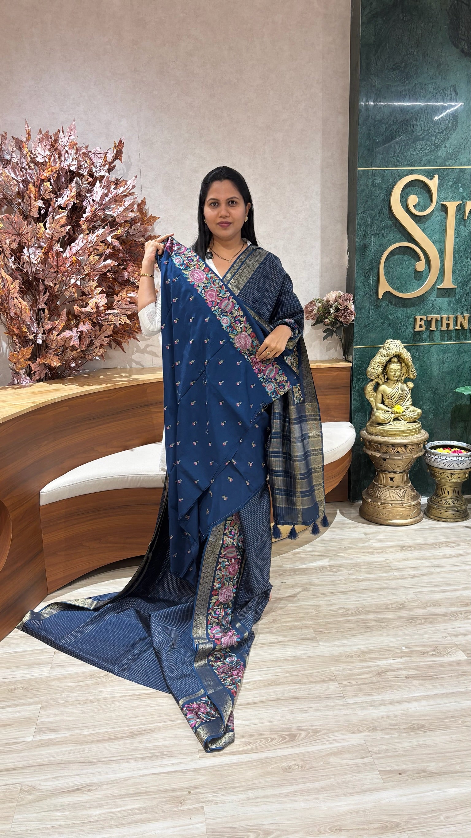 Russian silk embroidery