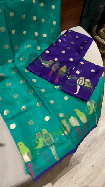 Kota lehenga set rama green {pics slightly varies}