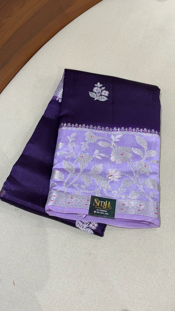 Fancy mango pattu purple