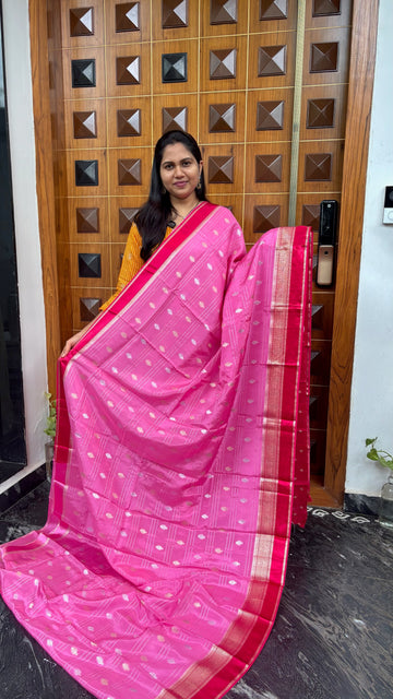 Viscose silk baby pink