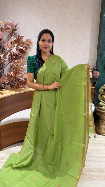 Fancy cotton jhamdhani pallu