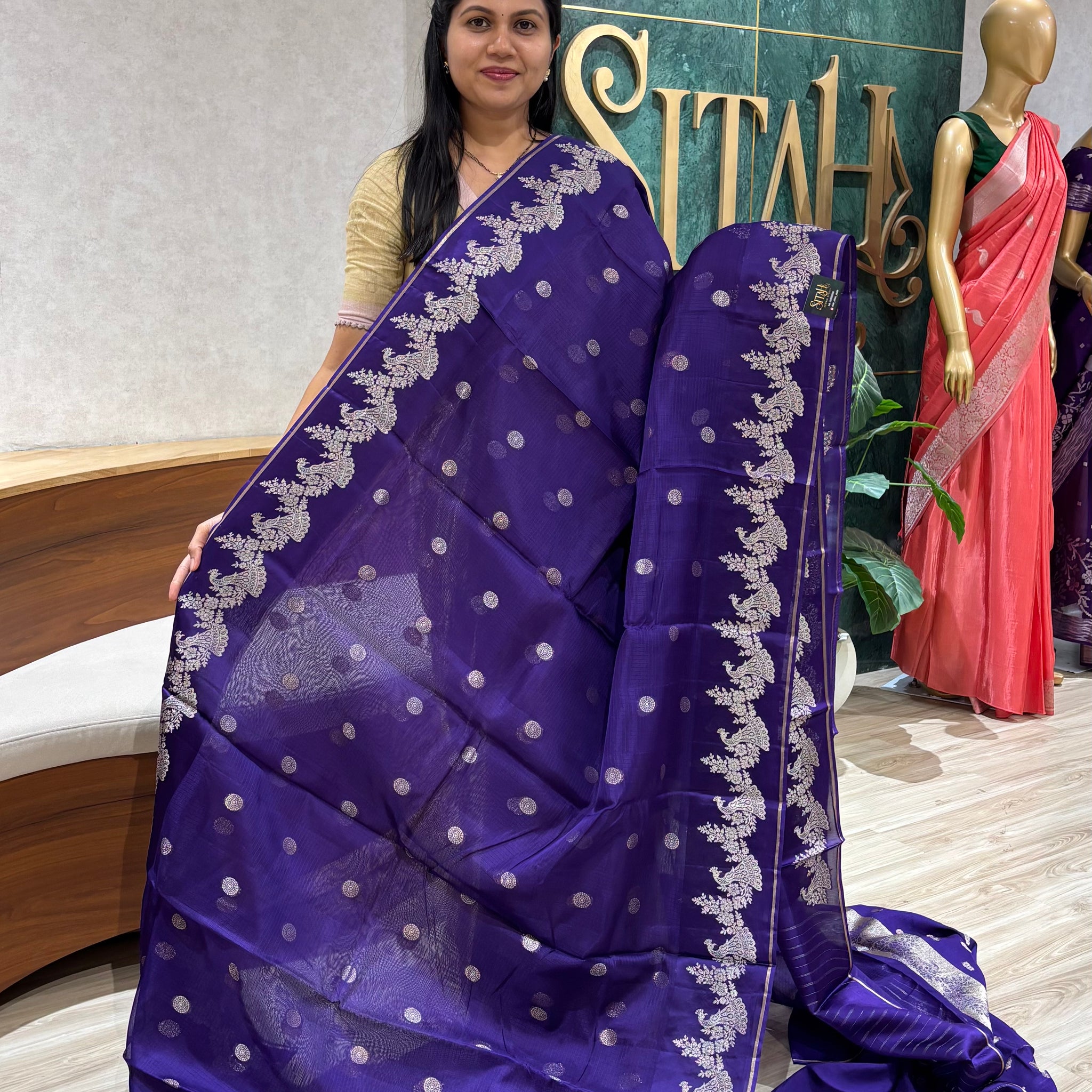 Silk kota purple