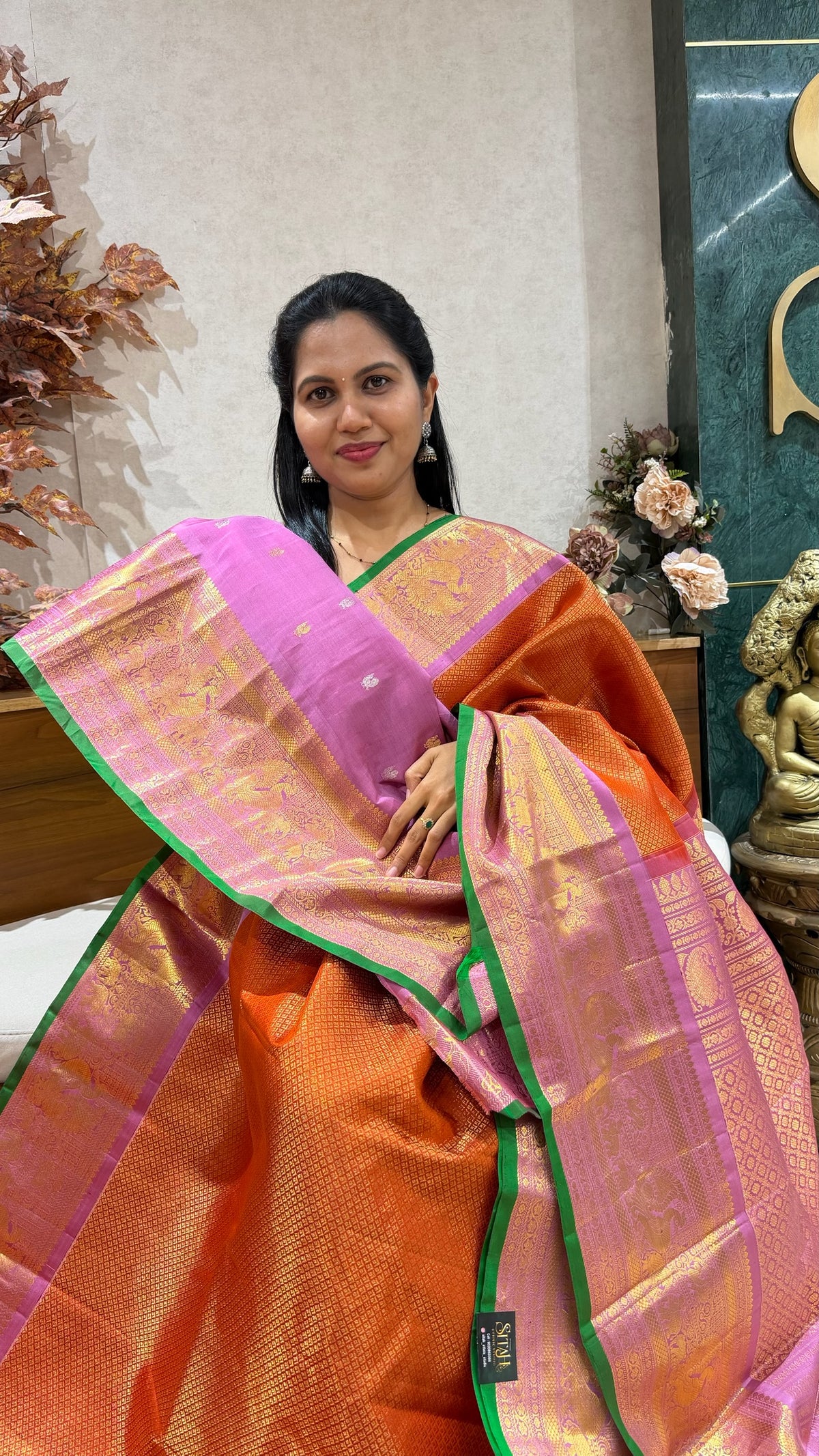 Handloom brocade gadwal