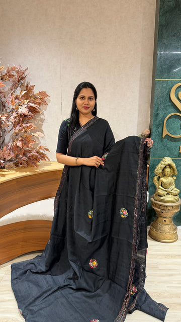 Tussar kantha