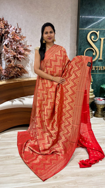 Crepe georgette red