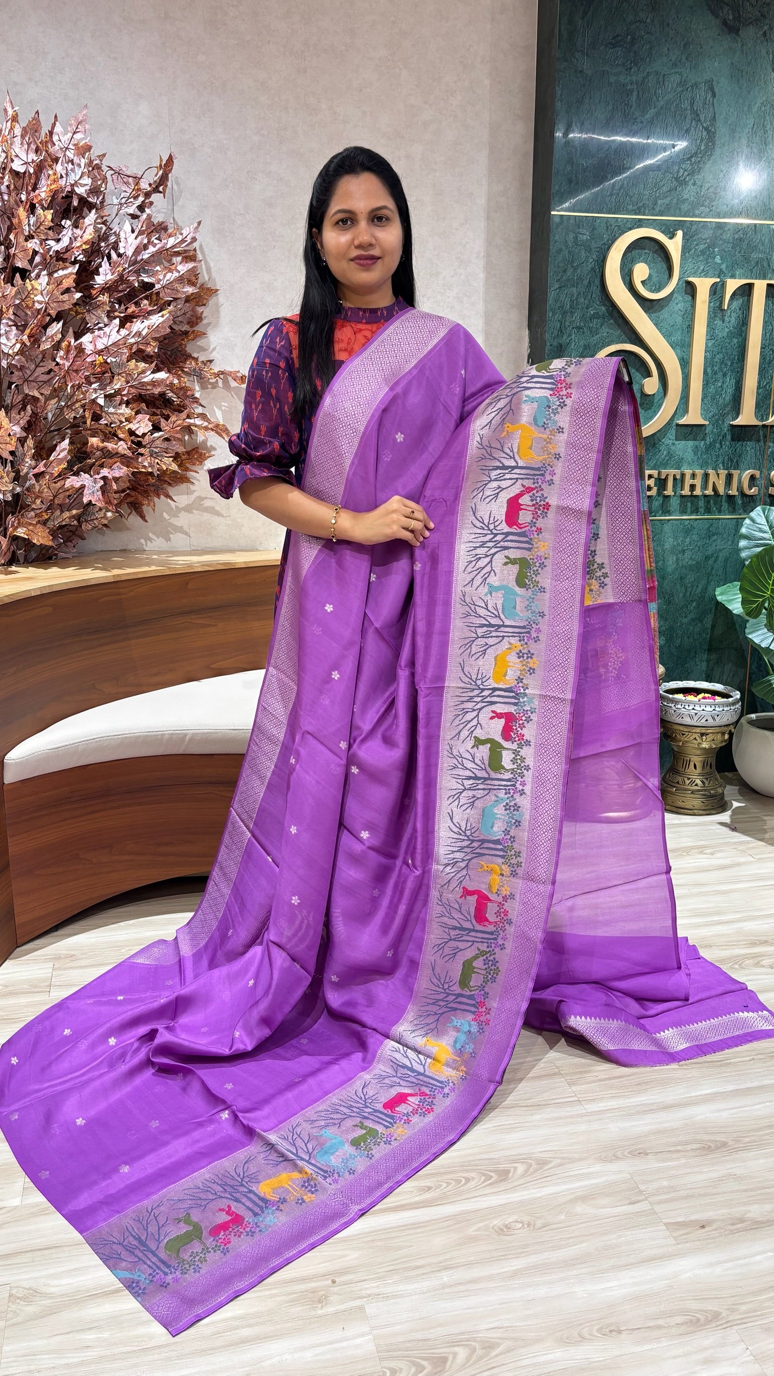 Tussar georgette