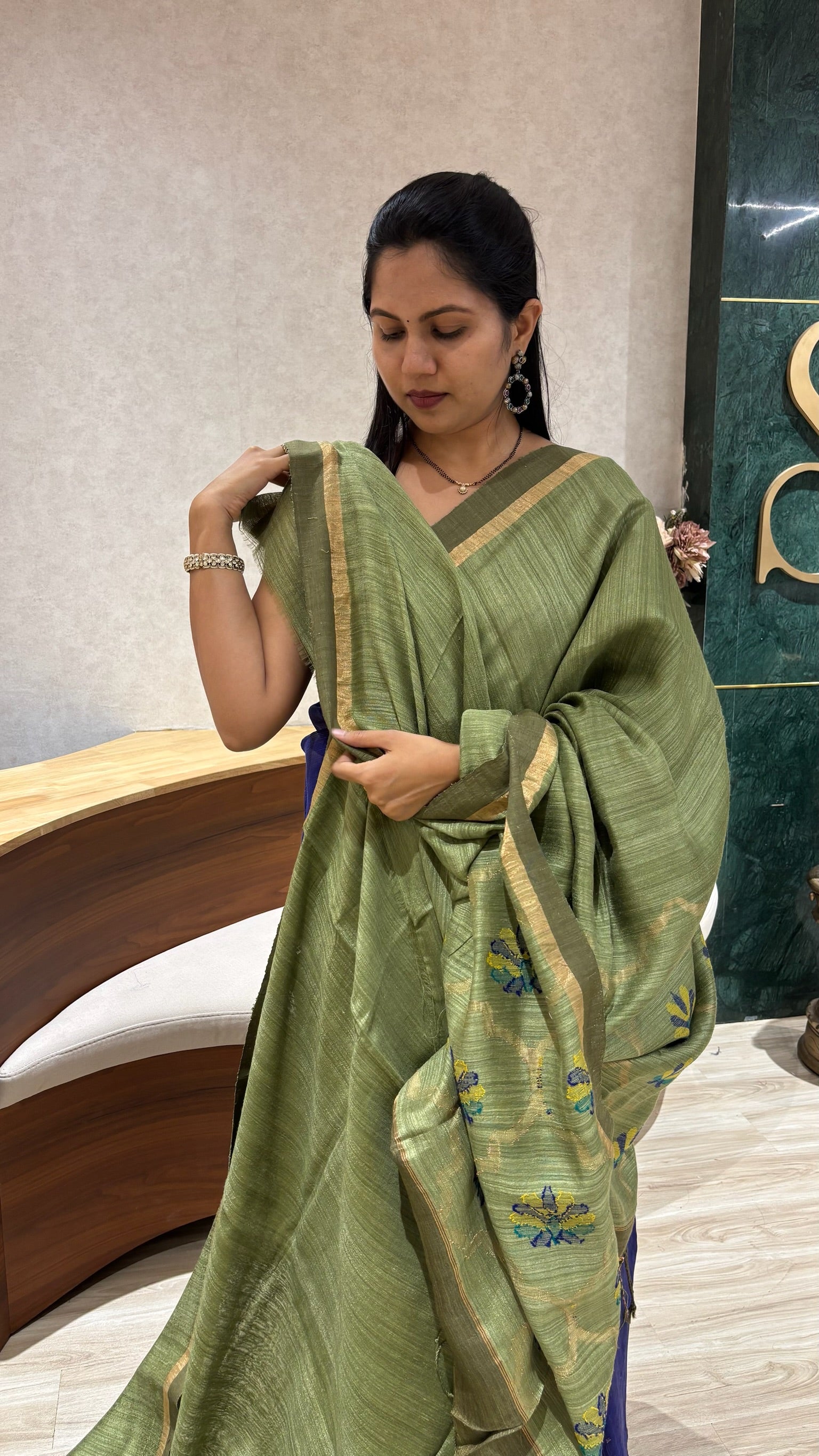 Pure soft matka silk sarees