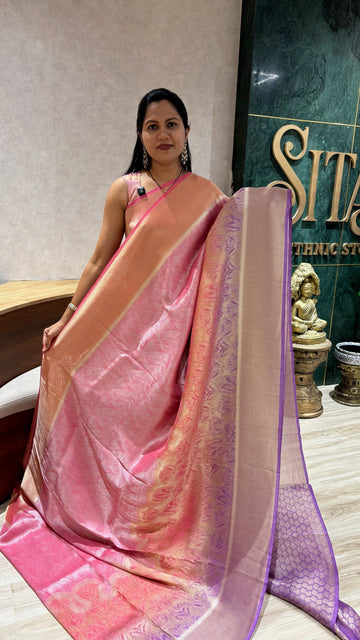 Tissue georgette tulip design