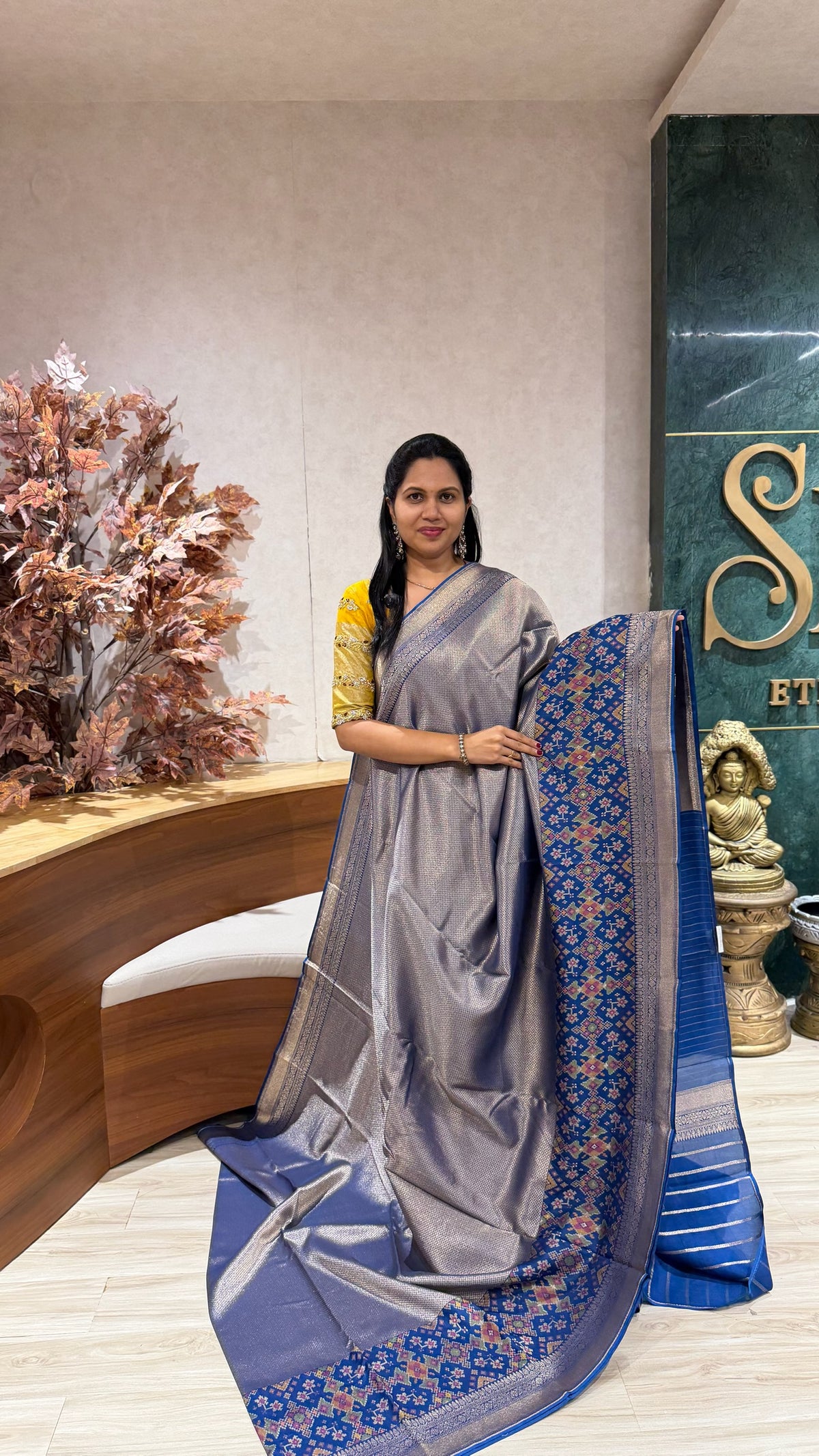 Banaras Tissue patola blue