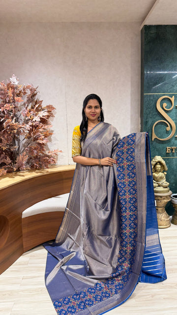 Banaras Tissue patola blue