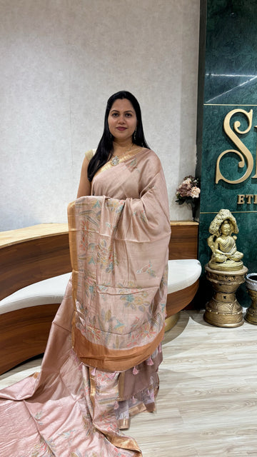 Pure chinia hand brush embroidery