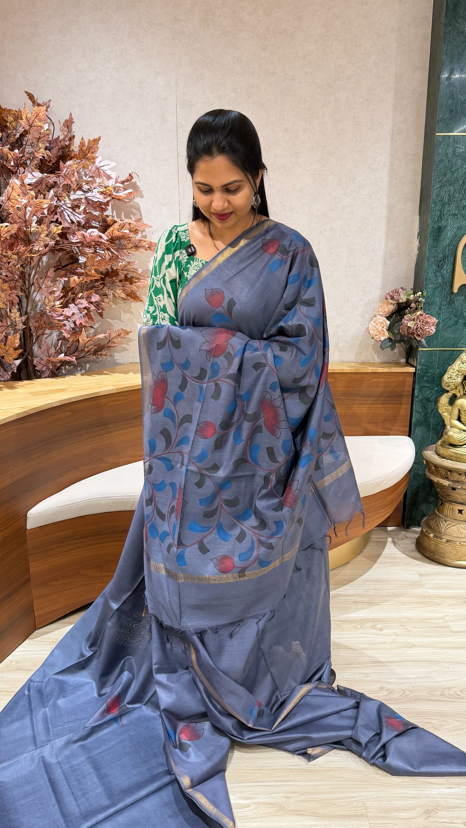 Tussar hand paint