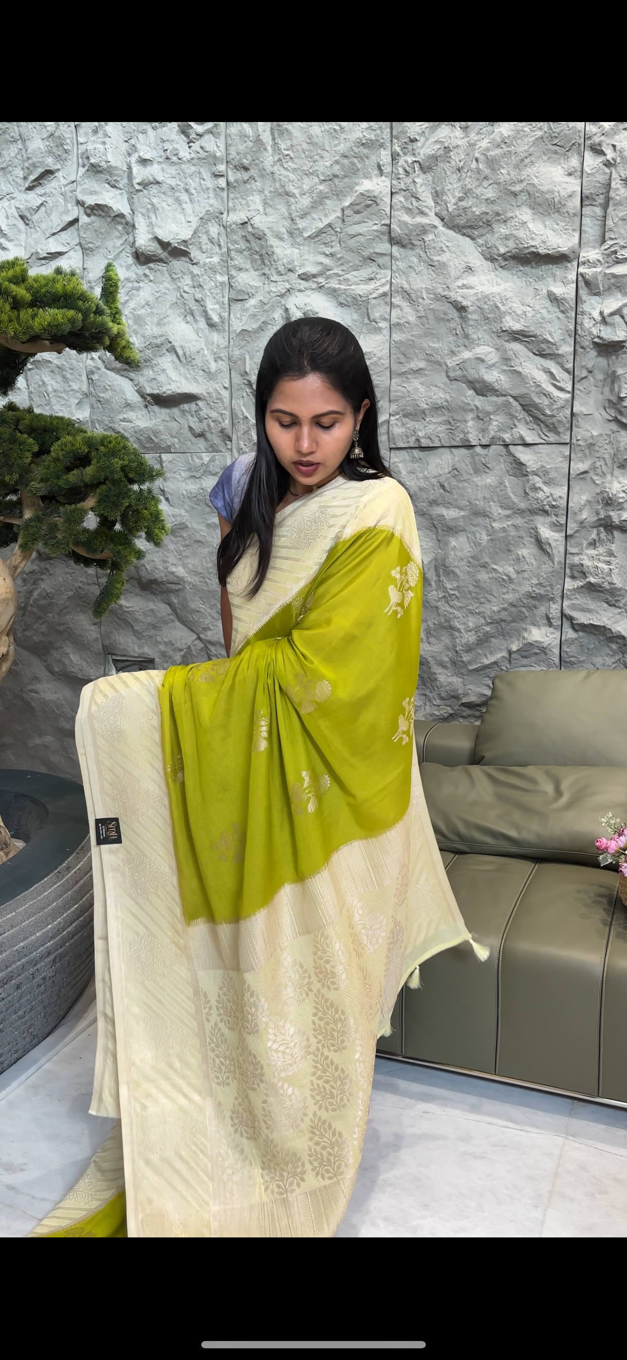 Georgettebanaras mehendi green
