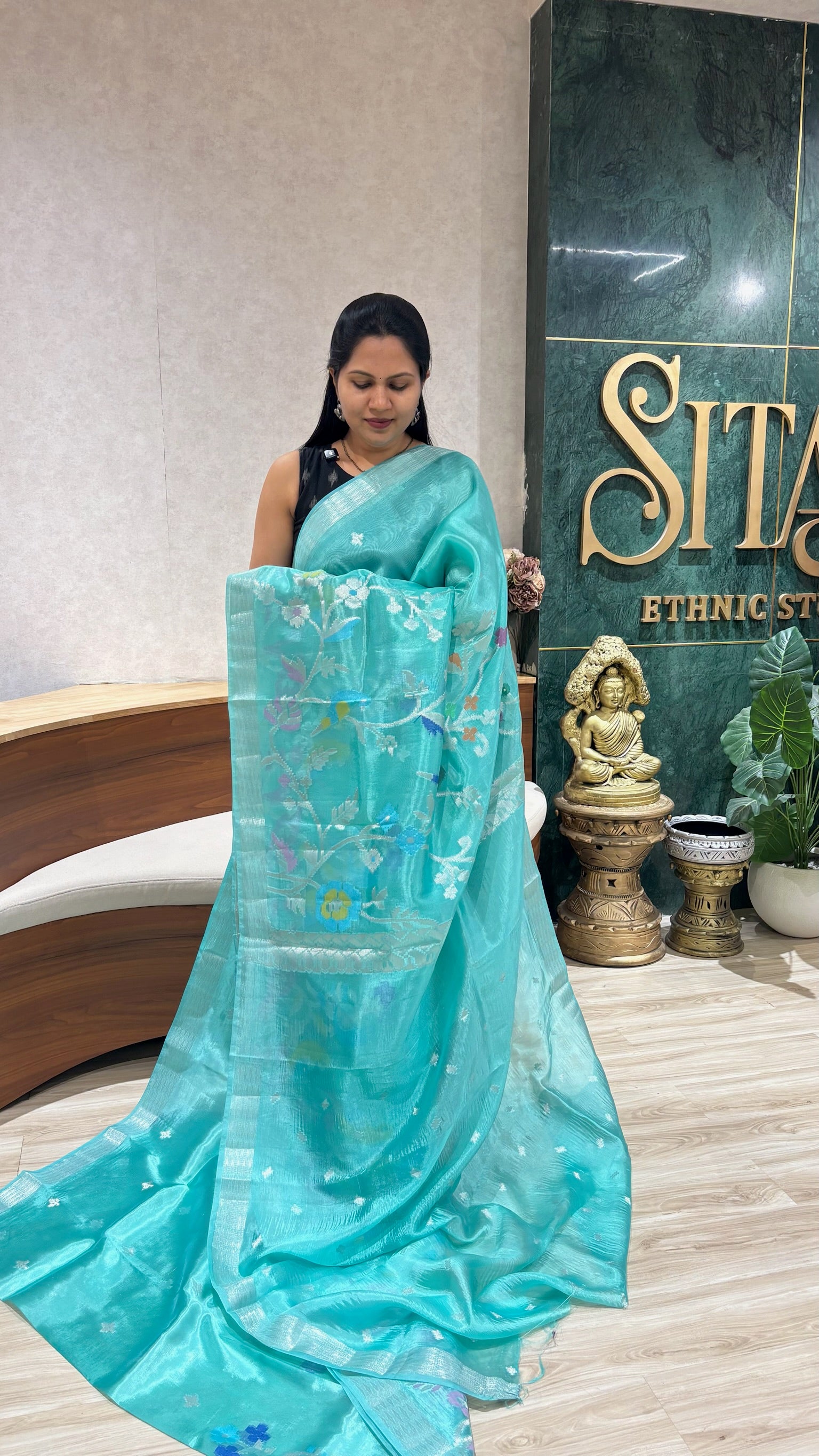 Paper silk skirt border