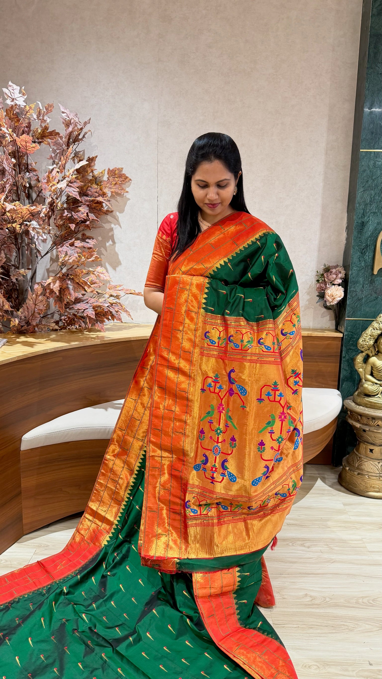 Pure silk paithani