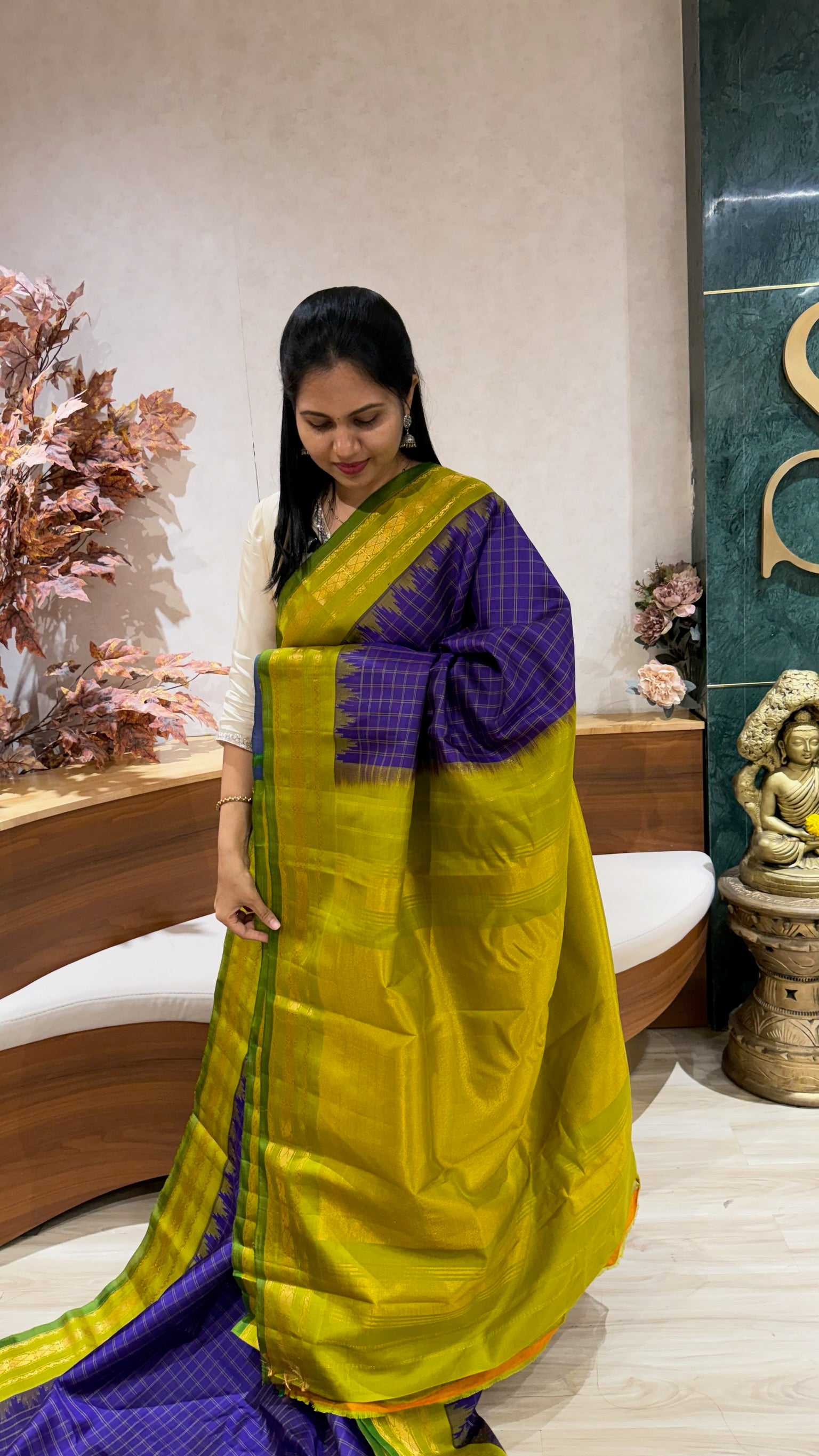Handloom gadwal pattu