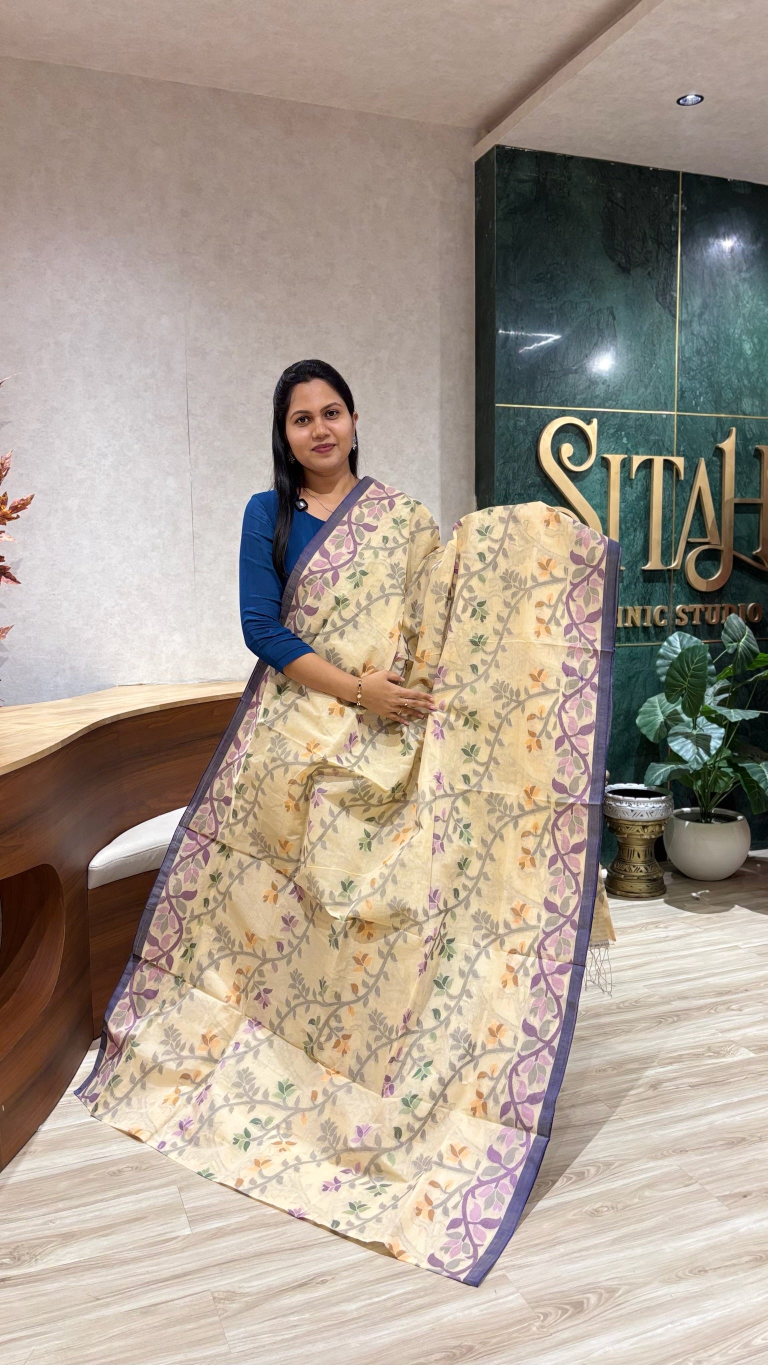 Bengal cotton with no blouse