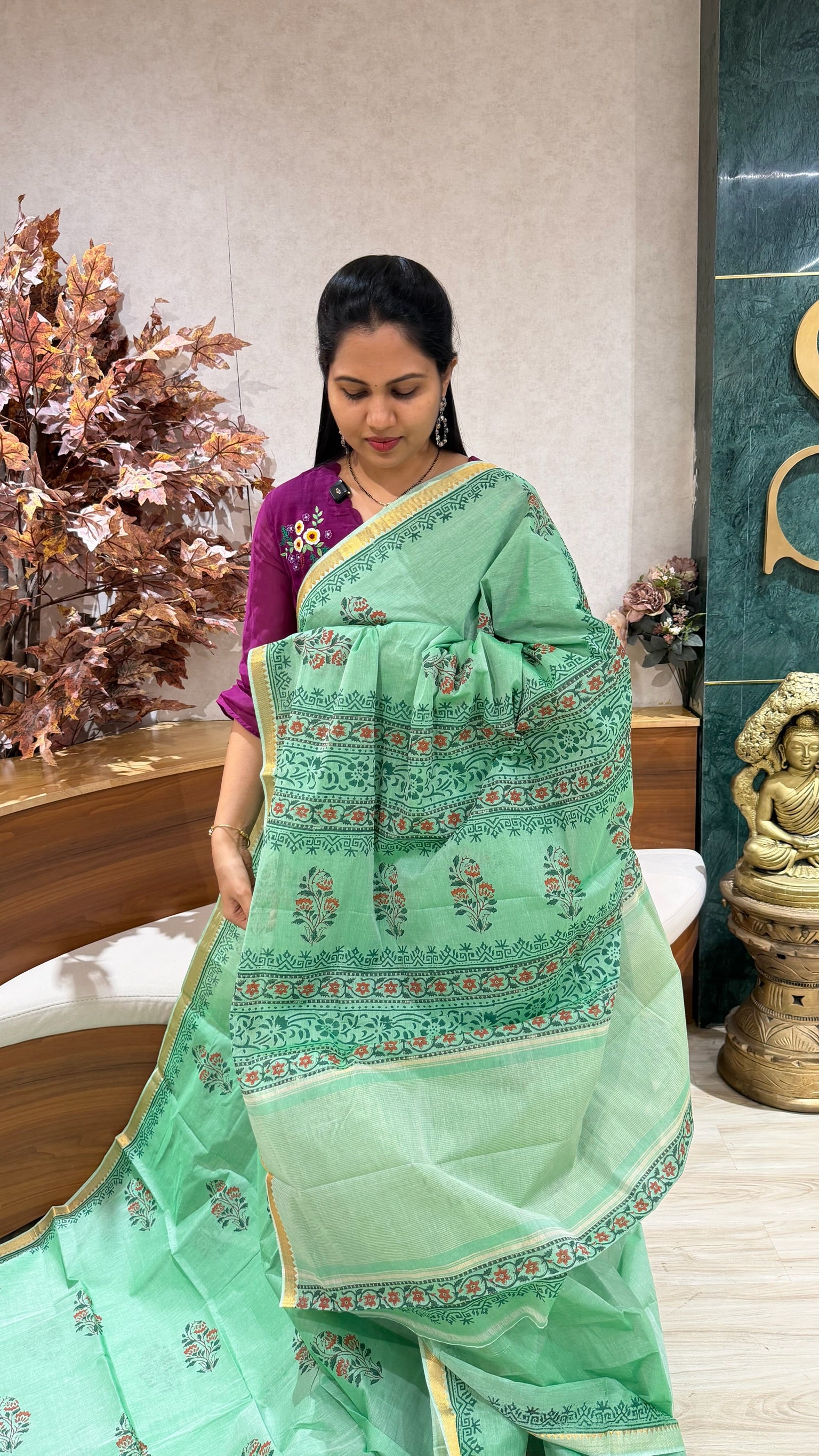 Mangalgiri cotton hand block print