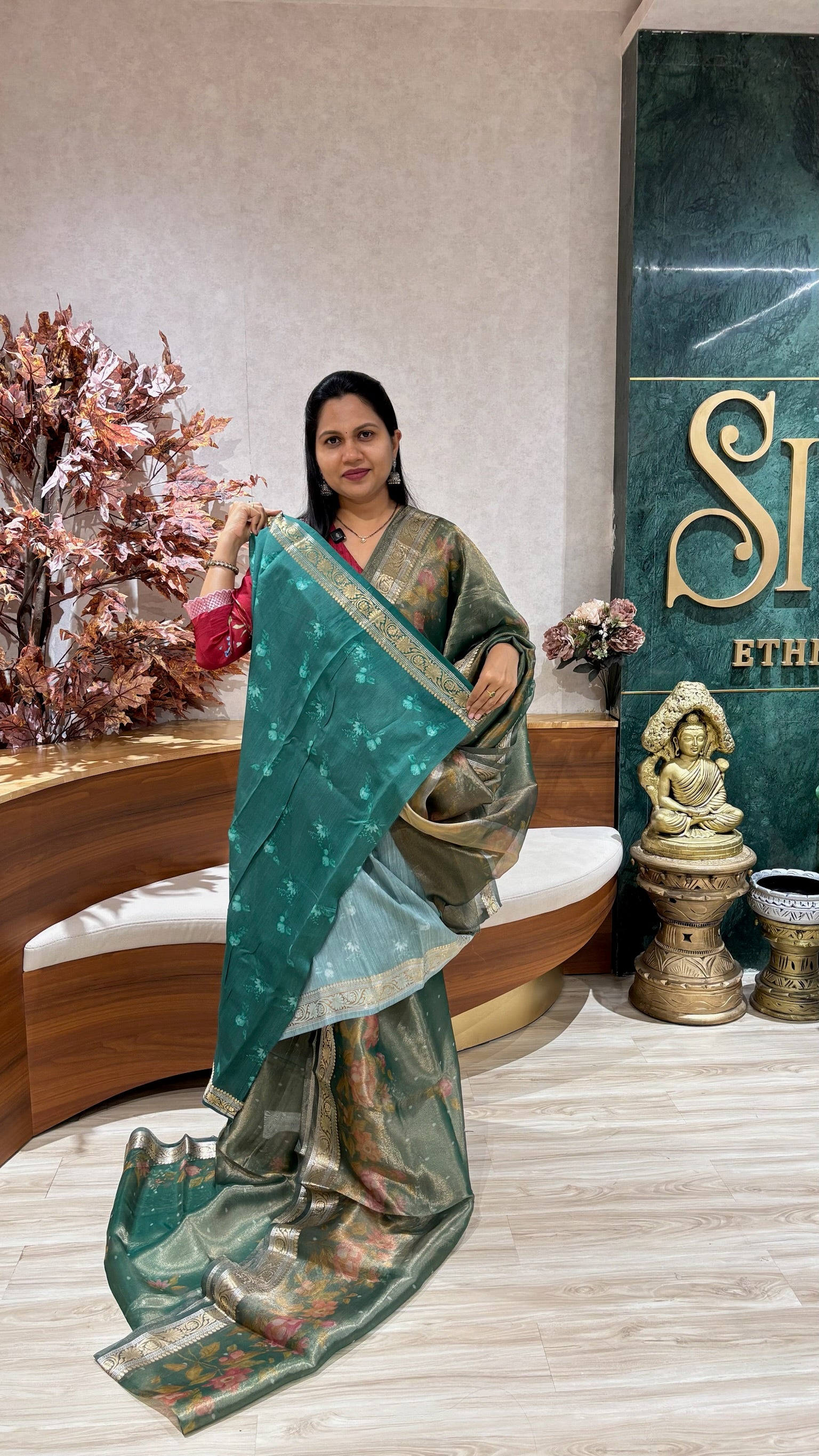 Tissue banaras digital print