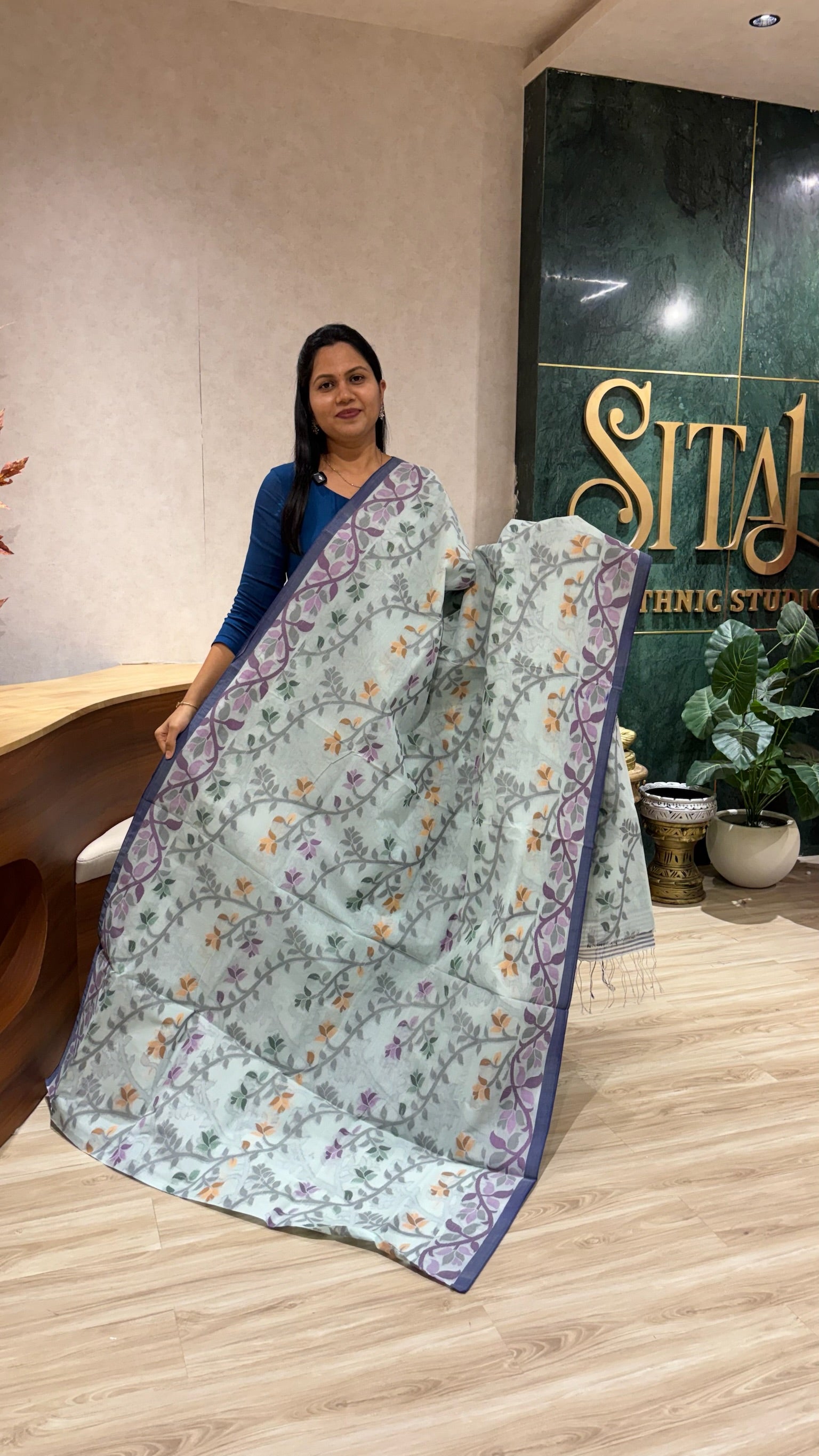 Bengal cotton with no blouse