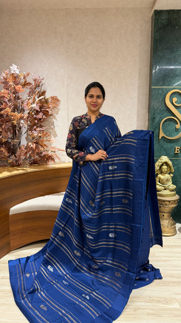 Fancy tussar blue