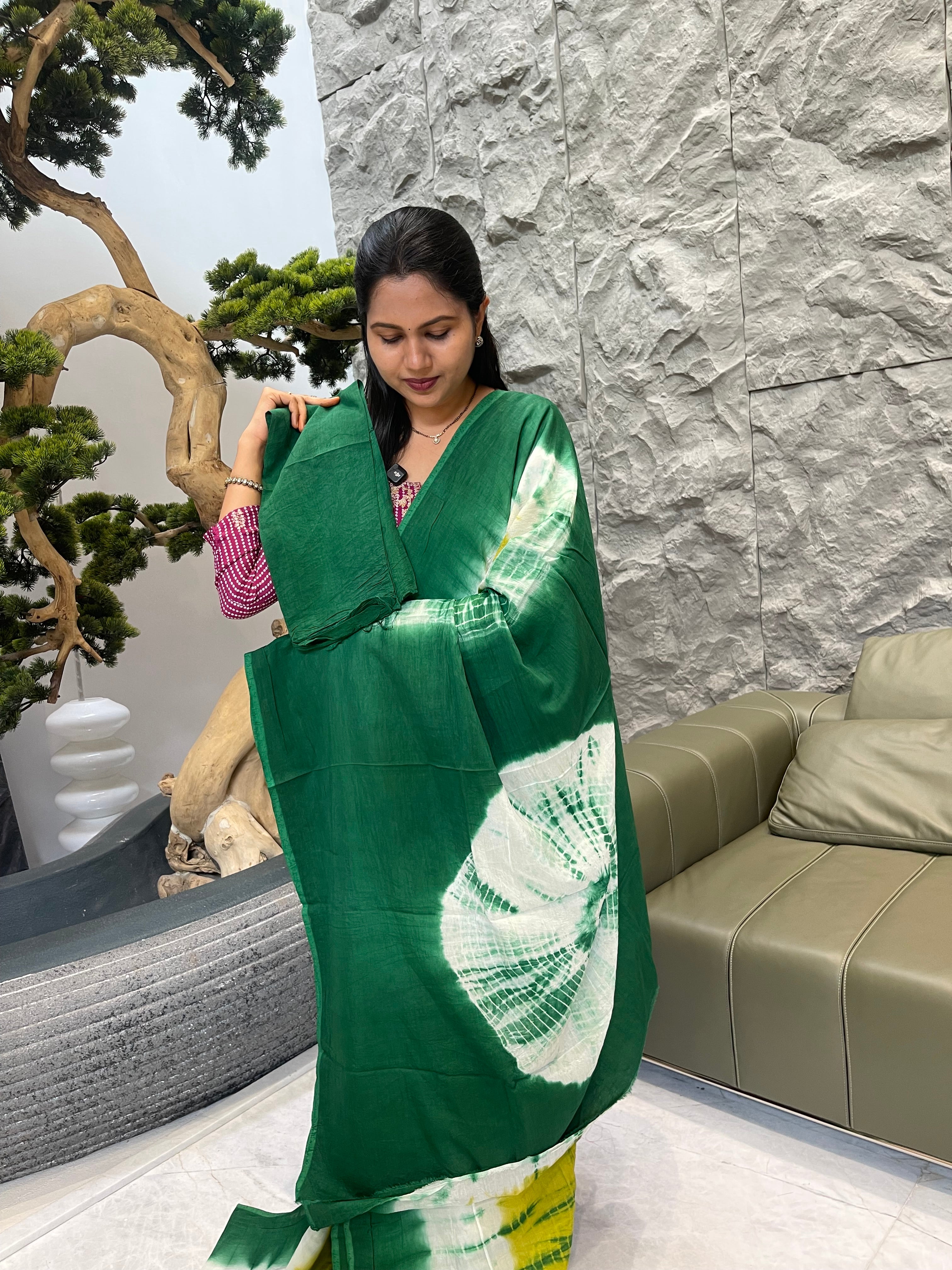 Shibori green