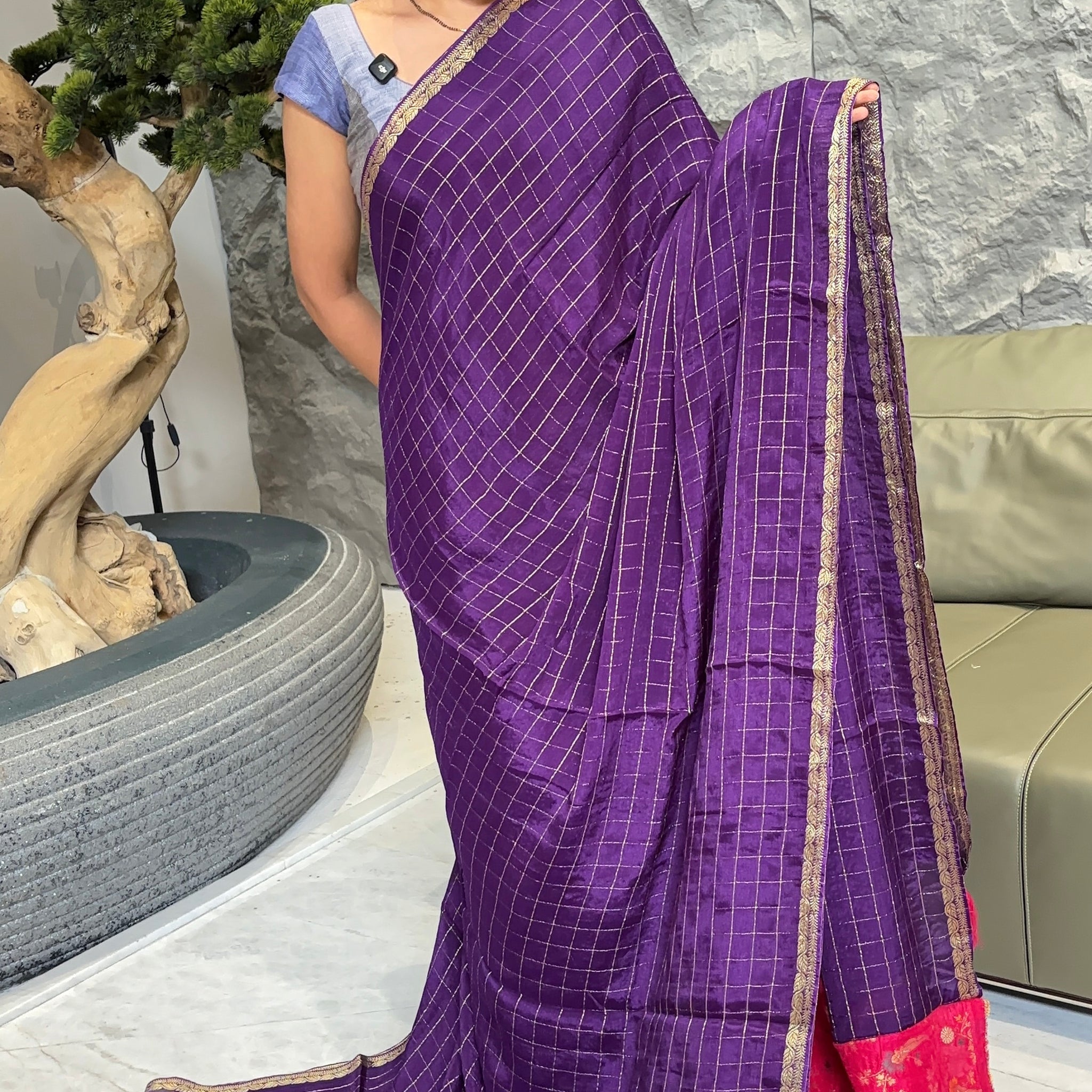 Chiffon purple-pink