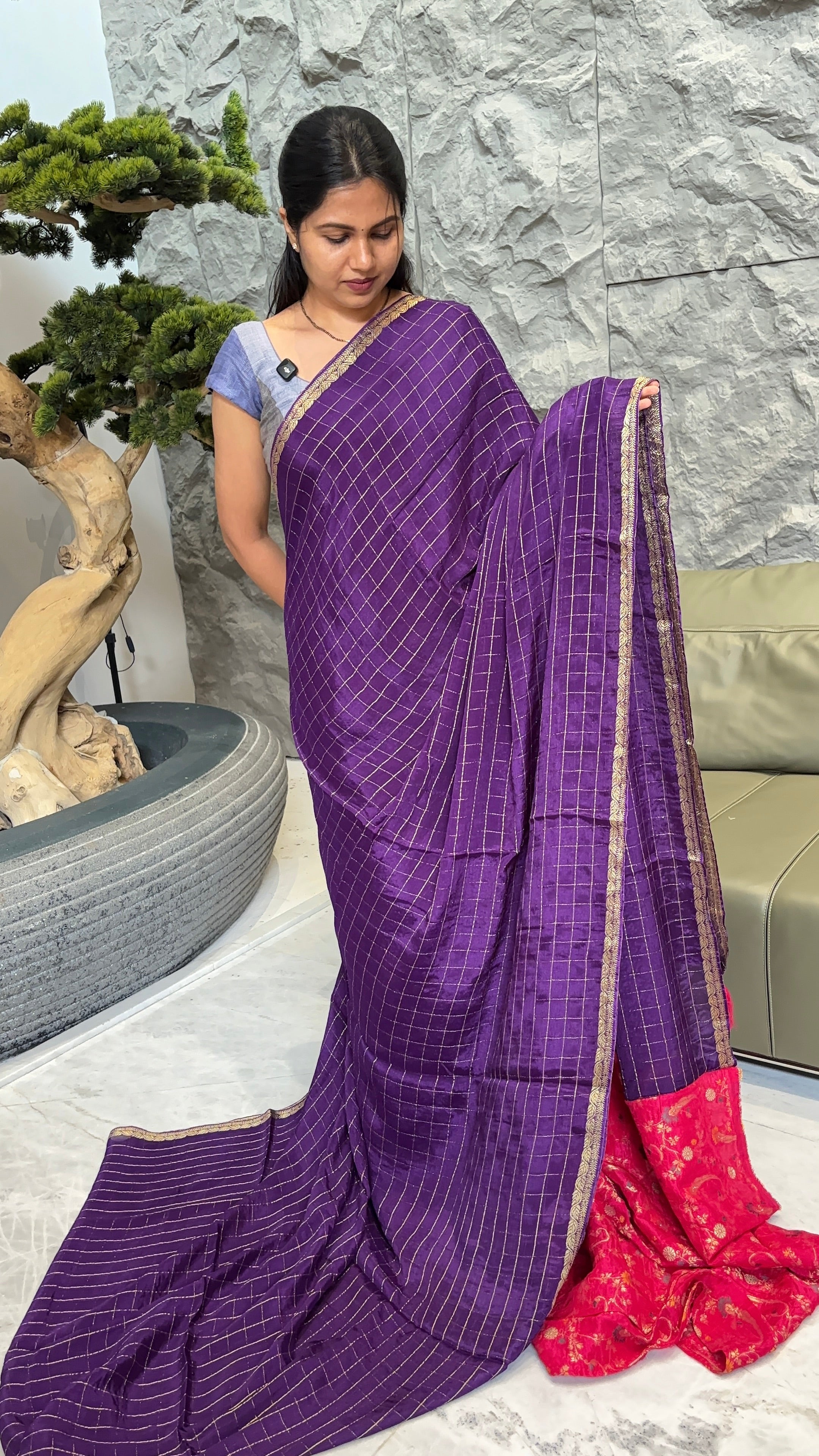 Chiffon purple-pink