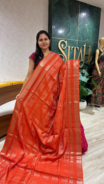 Fancy russian silk orange pink