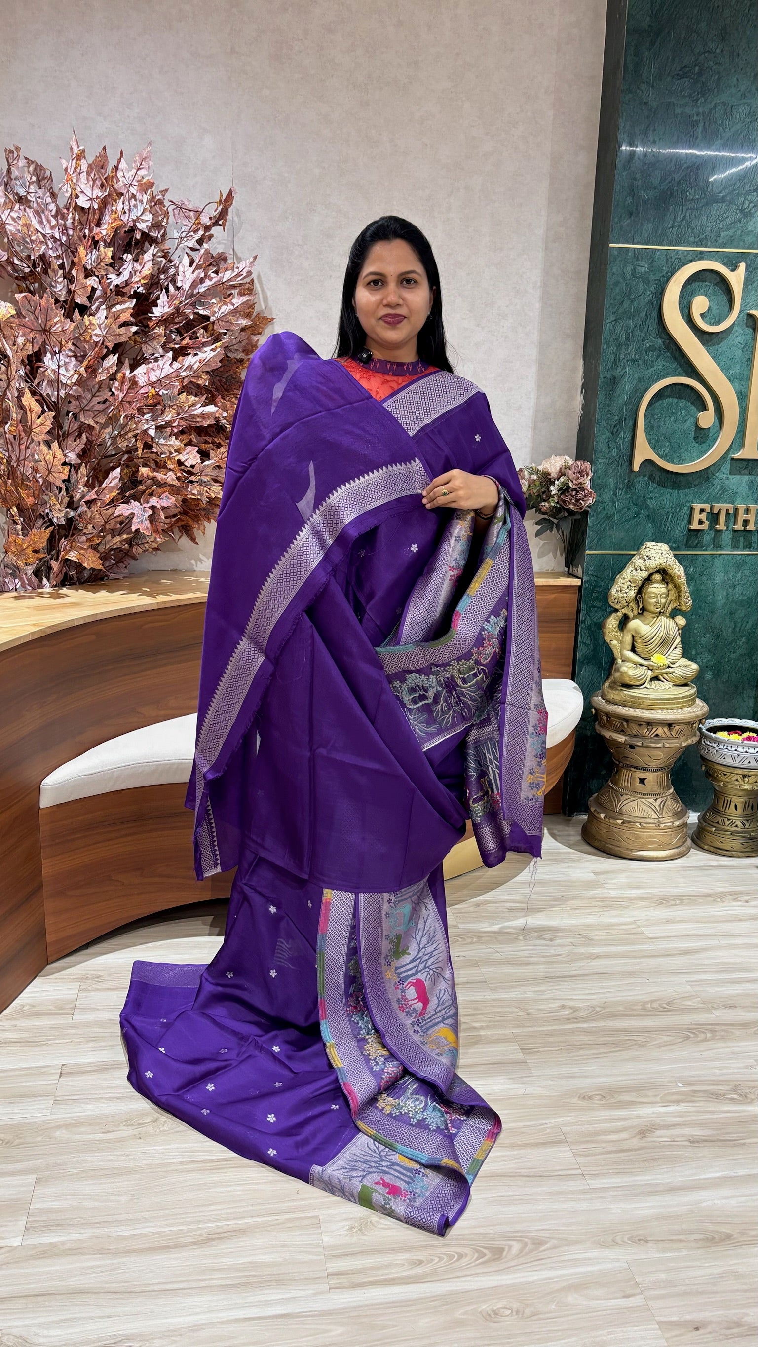 Tussar georgette