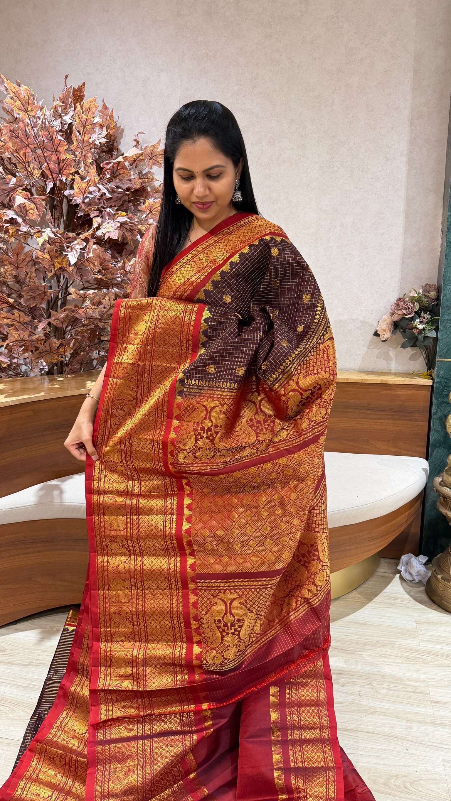 Handloom gadwal pattu