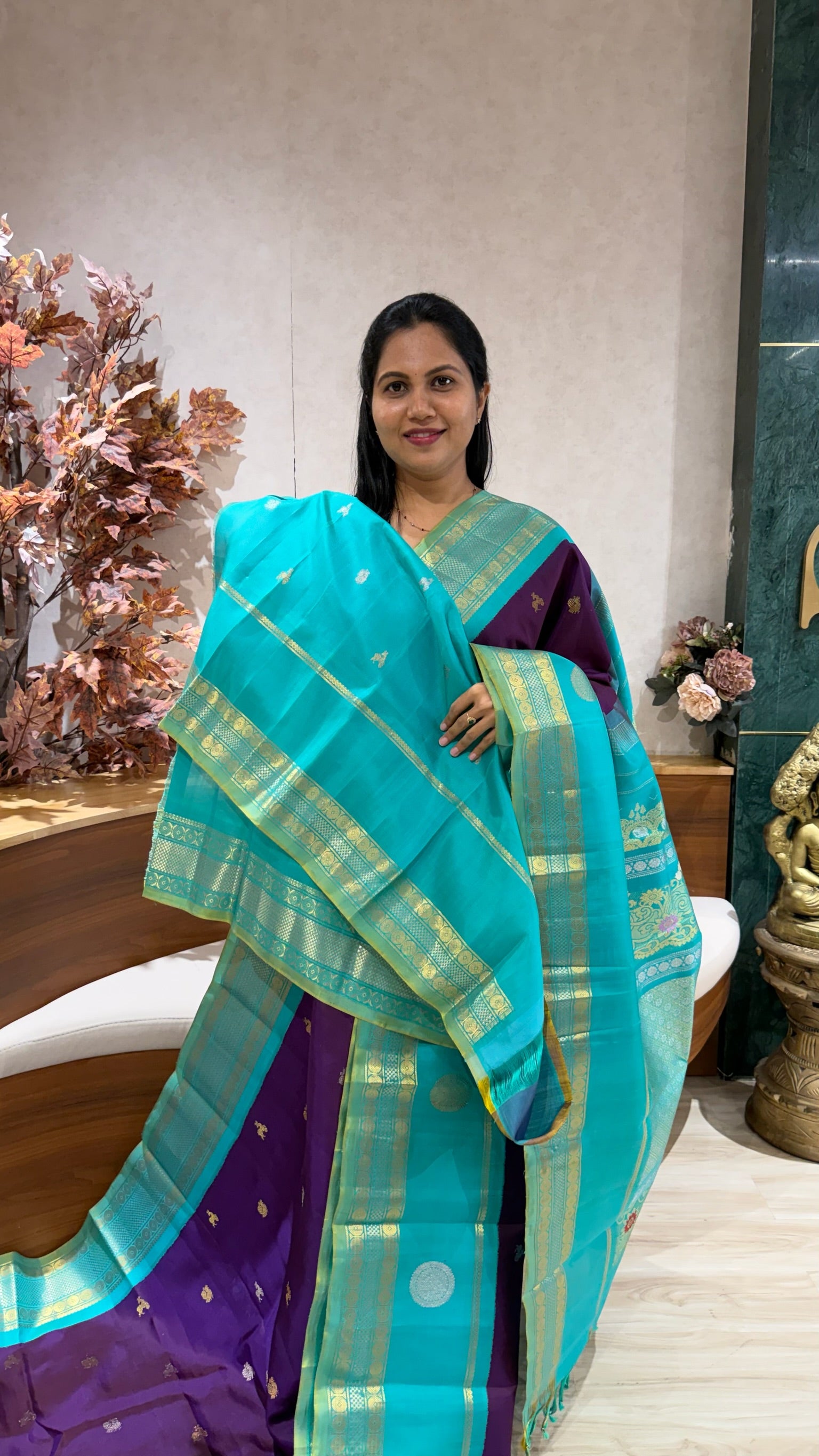 Handloom gadwal pattu