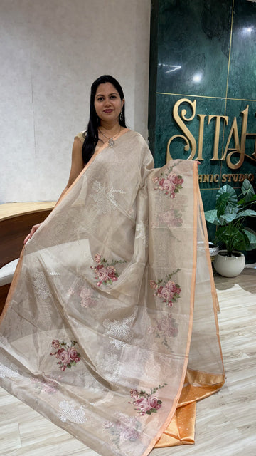 Pure tissue saree