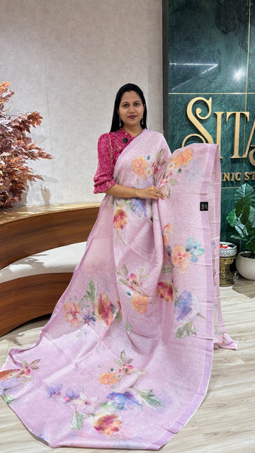 Pure linen digital print